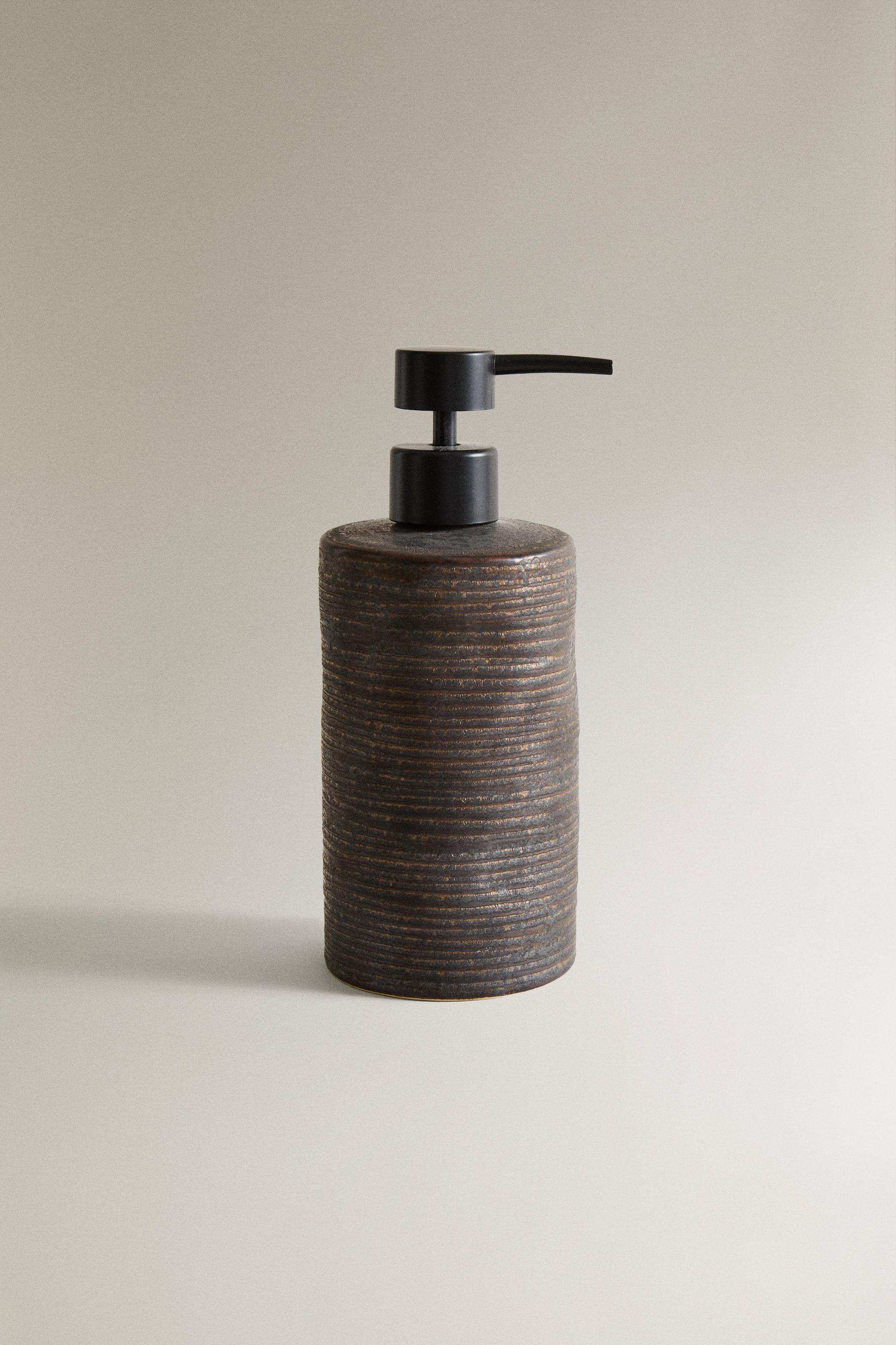 DISTRIBUTEUR SAVON CÉRAMIQUE NOIRE